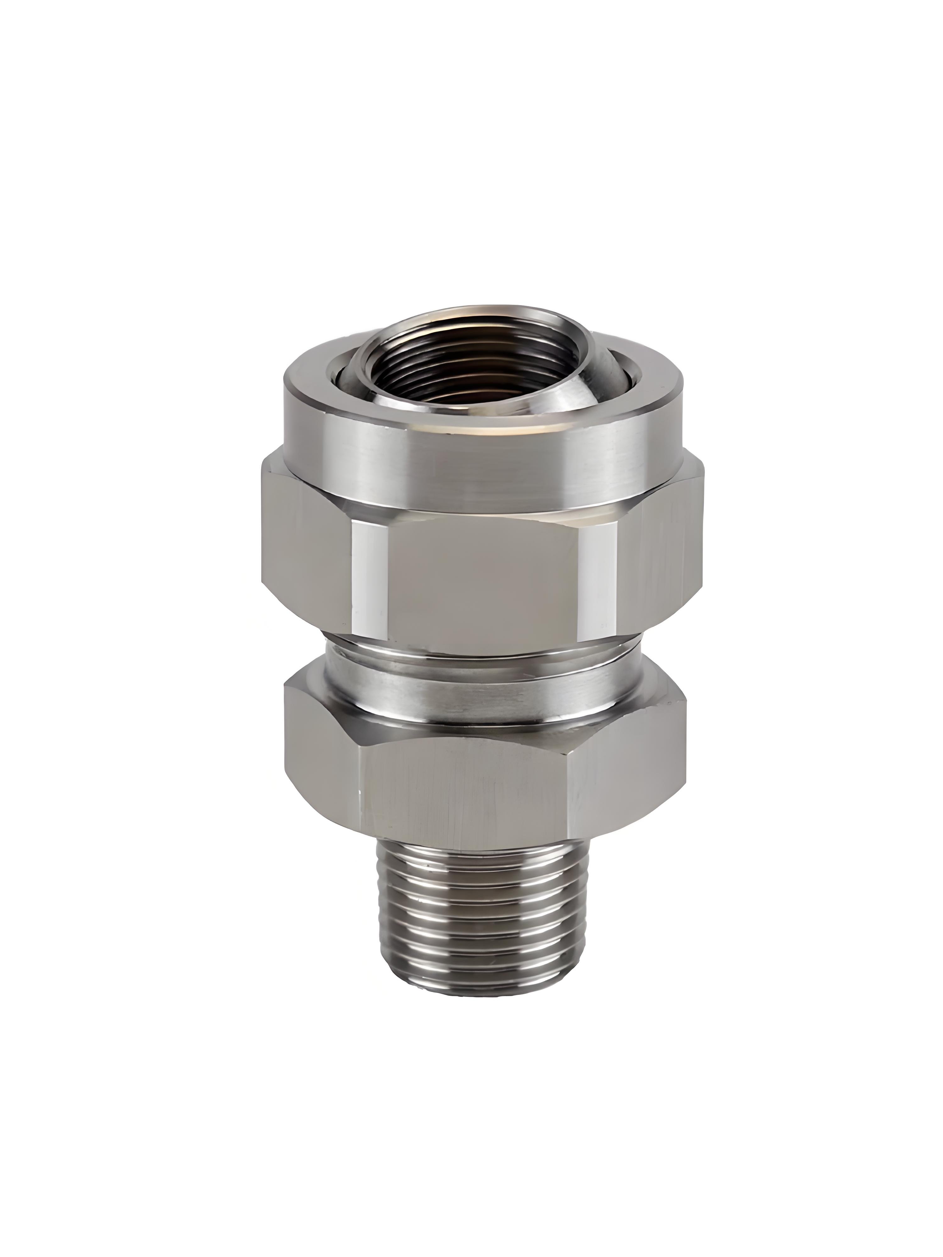 304 Stainless Steel Adjustable Swivel Ball Joint Nozzle 45 Degree Angle Adjustment 1/4 1/8 Inch Universal Ball Fitting